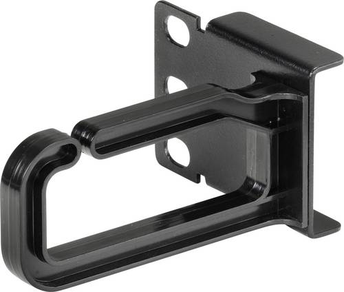 Renkforce RF-4870824 19 Zoll Kabelhalter 360° drehbare Kabelführungsbügel Geeignet für Schranktiefe: 200mm Schwarz