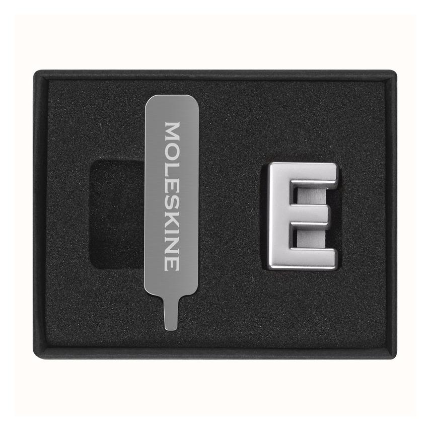 Moleskine Pin Buchstabe E Silber (Kein Einband) (In Catalogue NOOS)