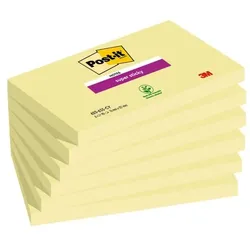 Post-it Super Sticky Haftnotizblöcke 76 x 127 mm »Super Sticky Notes« 6 Stück gelb