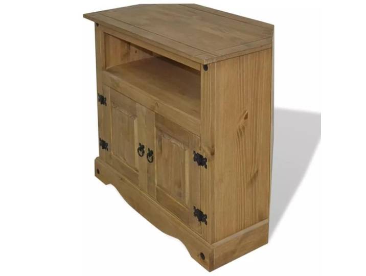 Meuble console - OVONNI - Table console Pin mexicain Gamme Corona - 80 x 43 x 78 cm - 2 tiroirs