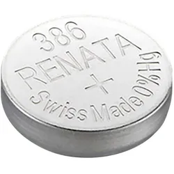 Renata SR43 Knopfzelle 386 Silberoxid 130 mAh 1.55 V 1 St. (1 Stk., SR43, 130 mAh), Batterien + Akkus