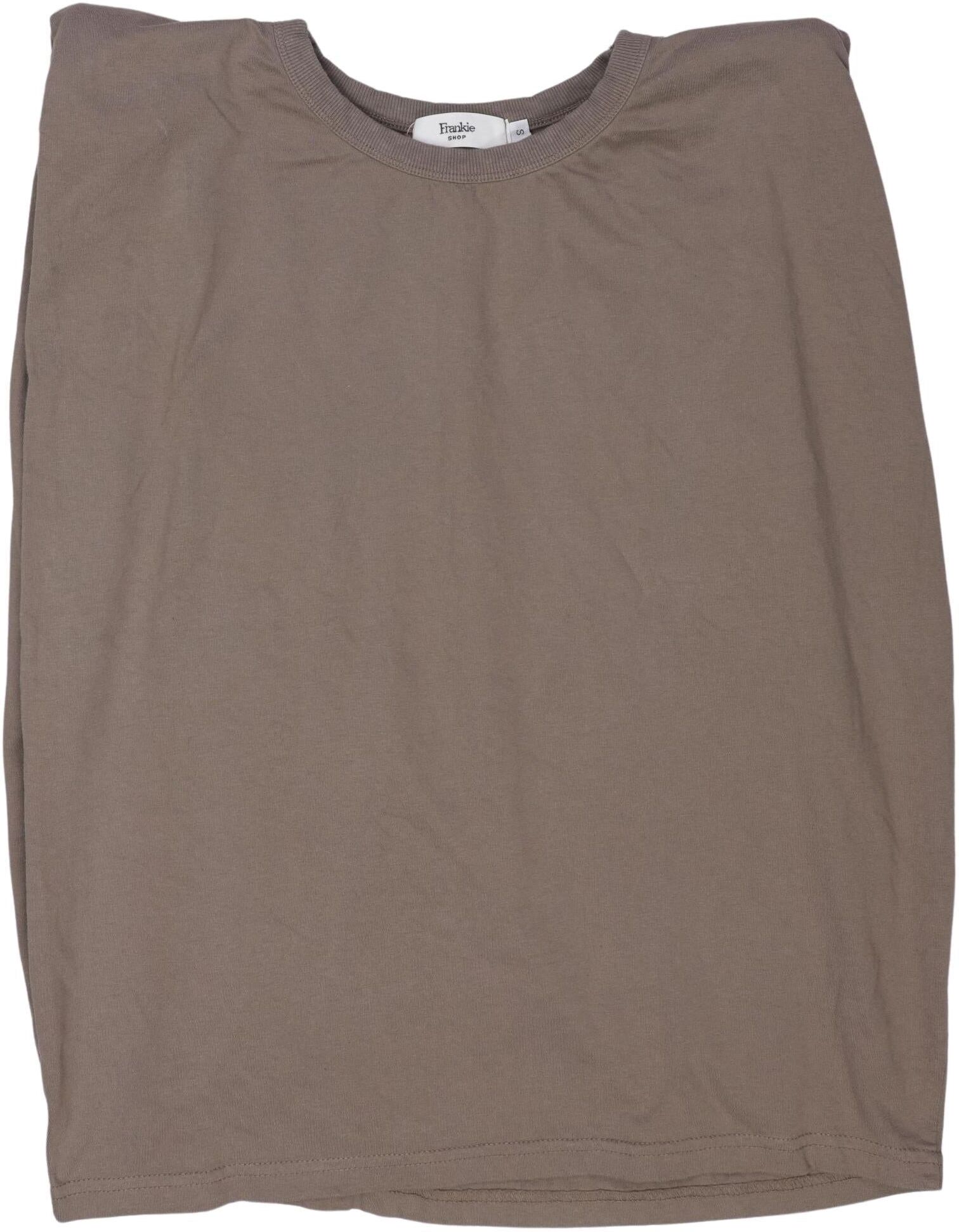 The Frankie Shop Damen Top, Braun, Gr. S, Baumwolle - Second Hand