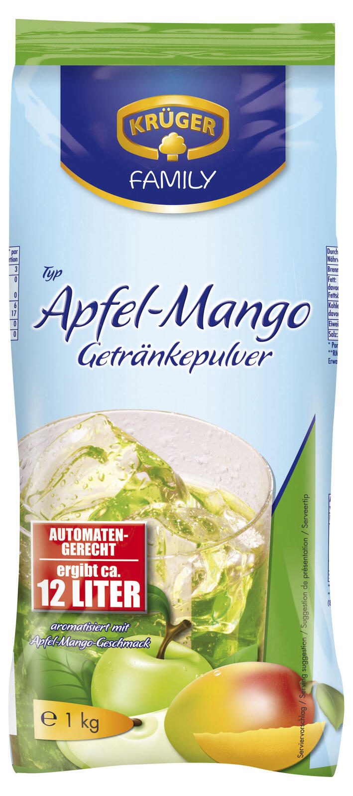 KRÜGER FAMILY Apfel-Mango Getränkepulver 1,0 kg 708196007