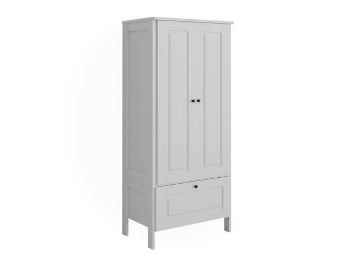 VitaliSpa Kinderkleiderschrank Ajaton, Weiß, 83.3 x 187 cm zur Aufbewahrung von Kinderkleidung und Zubehör
