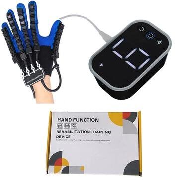 Uplifted Finds Hand Rehabilitation Robot Gloves For Stroke Recovery Finger Training And Exercise m blue Left