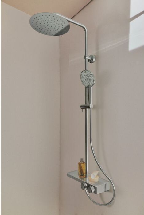 Ideal Standard S200 Duschsystem A7331AA rund, mit Ablage, verchromt