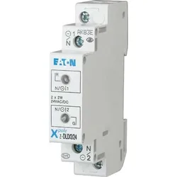 Eaton (Installation) Doppelleuchte 24AC/DC, weiß/weiß Z-DLD/WH24