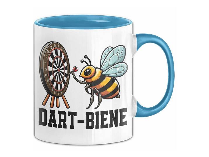 Trendation Tasse Dartspielerin Lustige Dart Bienen Tasse Für Frauen Dartscheibe Dartp