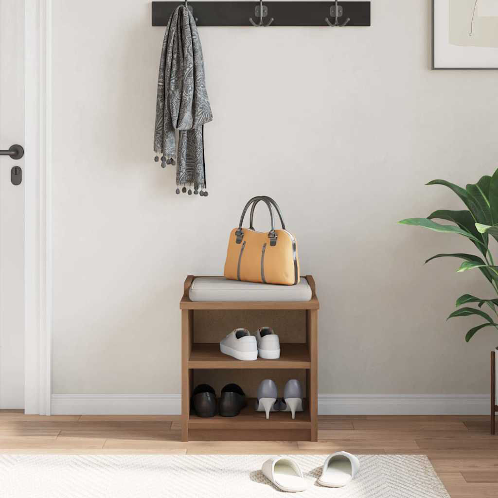17 Stories Sydalee Shoe Rack Walnut 0