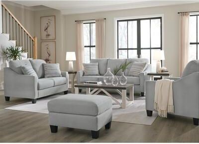 "Signature Design by Ashley Adlai Gray 4-Piece Upholstery Package - 80"" W x 39"" D x 40"" H"