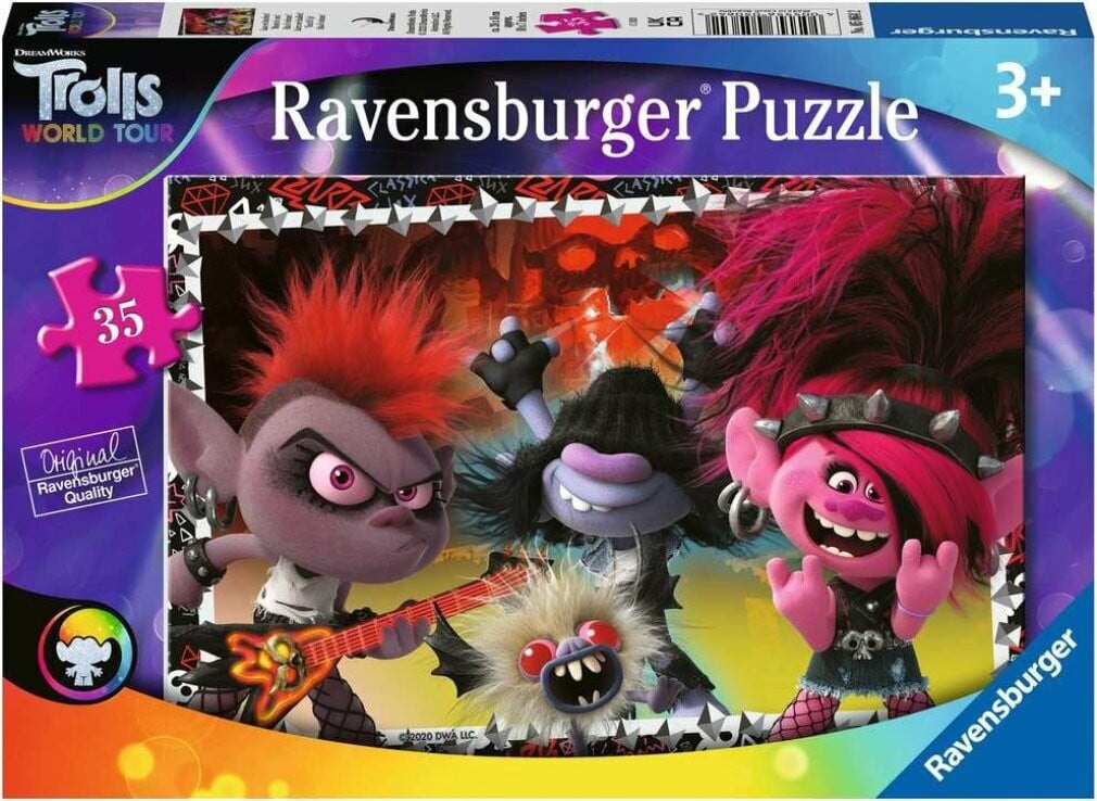 Ravensburger Trolls Wereldtour Puzzel met 35 stukjes