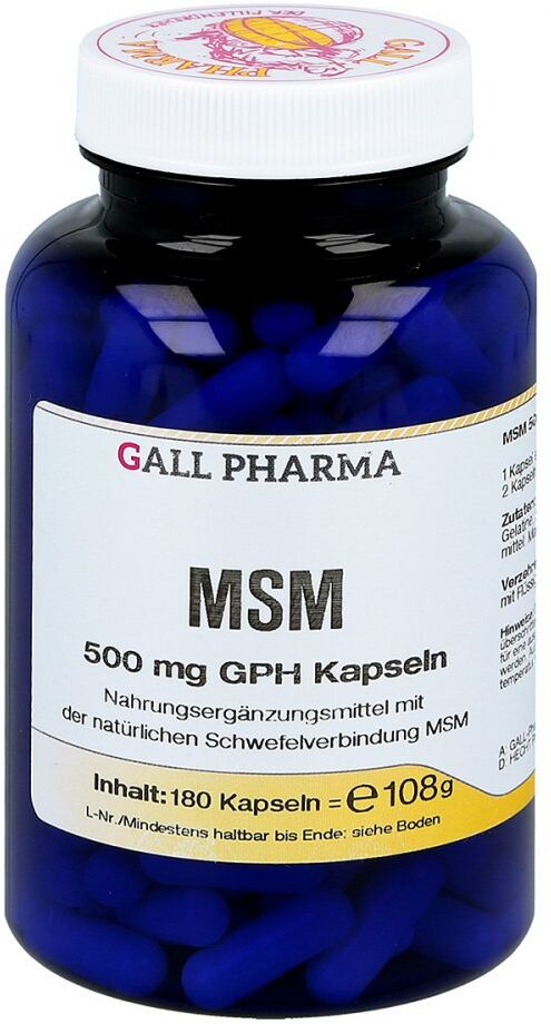 Msm 500 mg Gph Kapseln 180stk