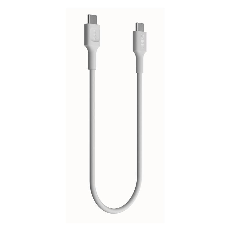 GreenCell Green Cell PowerFlex USB-C Kabel 100W PD, 0,3m - Weiss (0.30 m, 100 W) (KABGC100PF30SW)
