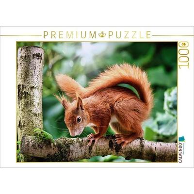 CALVENDO Puzzle Schelmisches Eichhörnchen | 1000 Teile Lege-Größe 64x48cm Foto-Puzzle für glückliche Stunden, von , Calvendo Puzzle