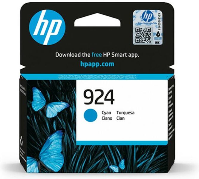 HP 924 (4K0U3NE) - Cyan - Cartouche d'encre Cyan