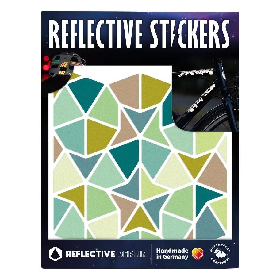 Reflective Berlin Reflexaufkleber Shapes "Kites & Darts" Amber (SHA-KIT-AMB)