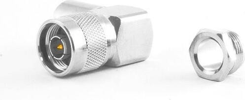 VARIA Group N-connector 90 graden gebogen voor HDF400 coaxkabel klemversie