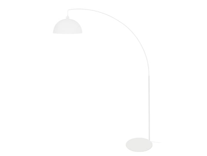 Lampadaire métal blanc abat-jour blanc