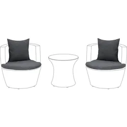 OUTDOOR-KISSENBEZUG-SET Grau Capri