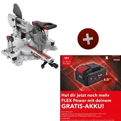 Flex Akku Kapp-Zugsäge SMS 305 18-EC Solo 18 V EMS LED 532592