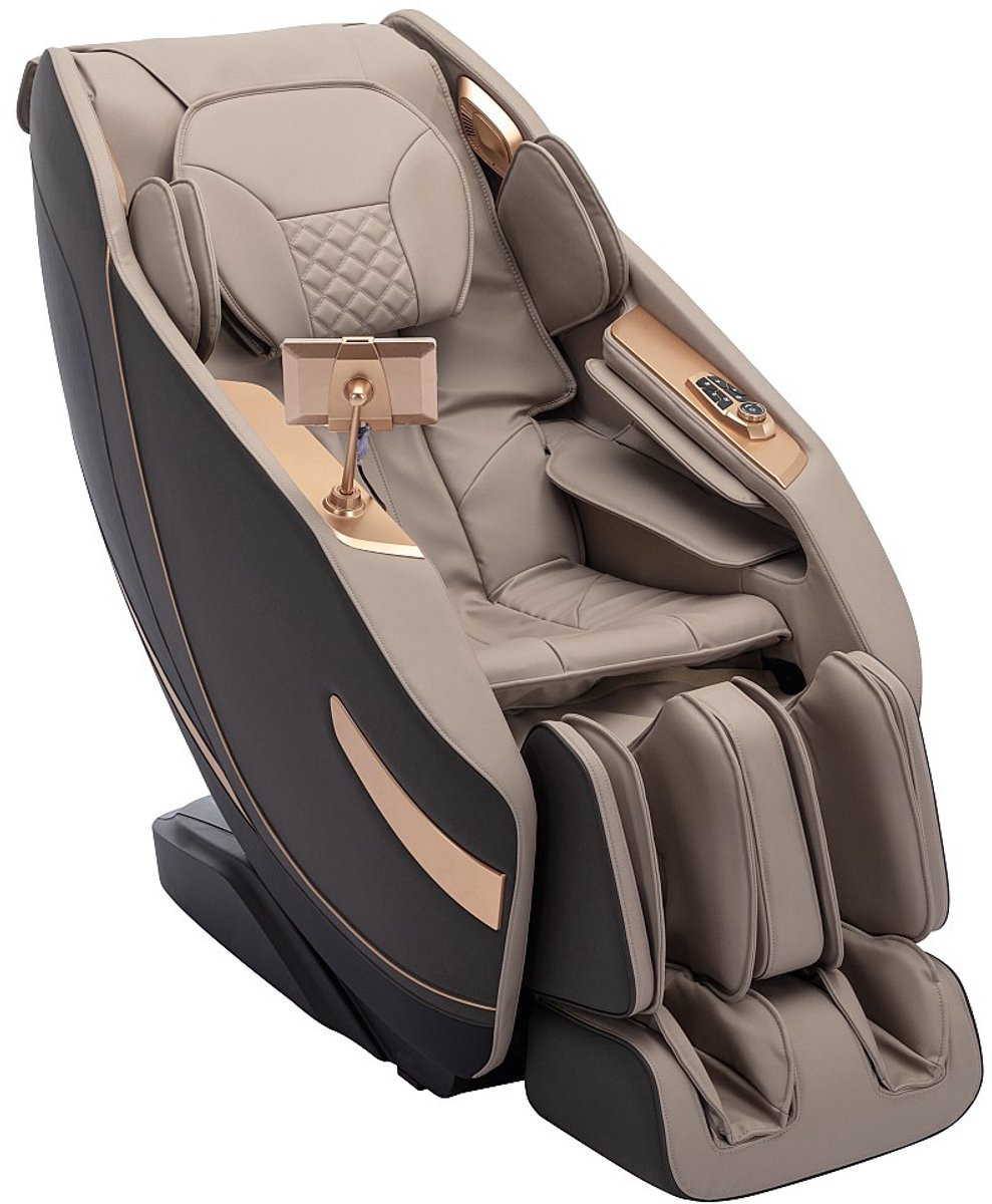 MOWATA Massagestoel met Zero Gravity-systeem in beige kunstleer
