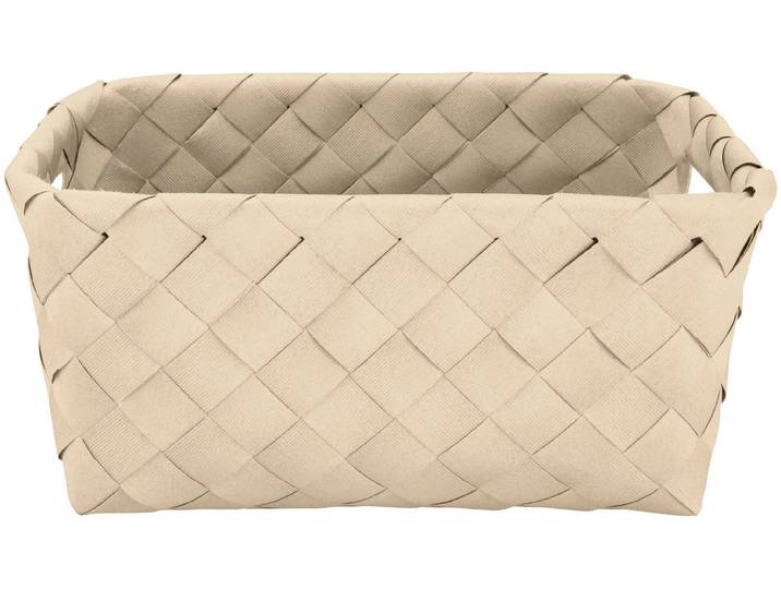 Aufbewahrungskorb KLEINE WOLKE Aspera , beige (sandbeige), Polyethylen (PE), Aufbewahrungsboxen, Aufbewahrungskorb