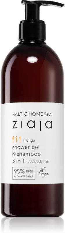 Ziaja Baltic Home Spa Fit Mango Duschgel für Gesicht, Körper und Haare 500 ml