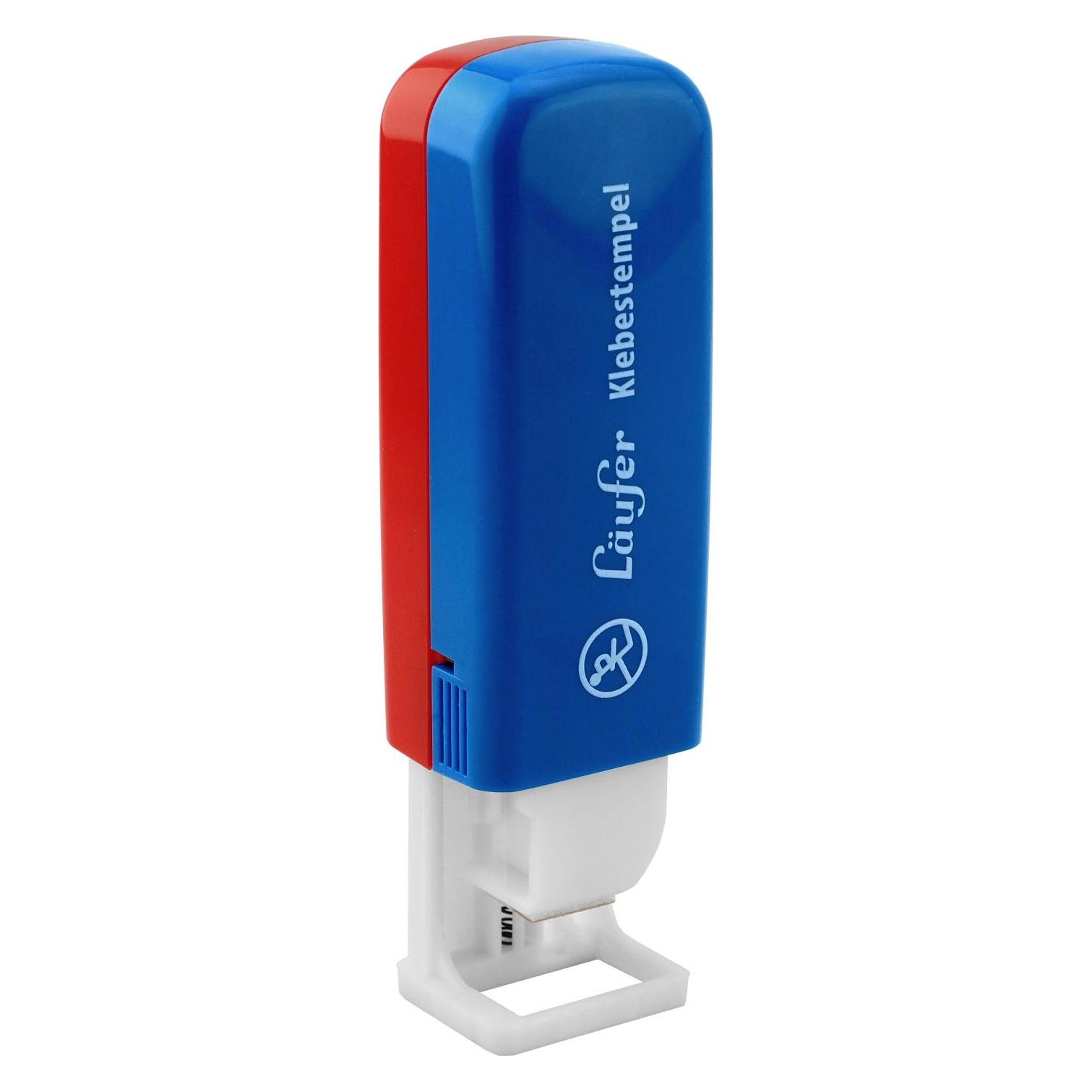 Läufer Klebestempel 1 Stück, Blau, Rot, Weiss (99152)