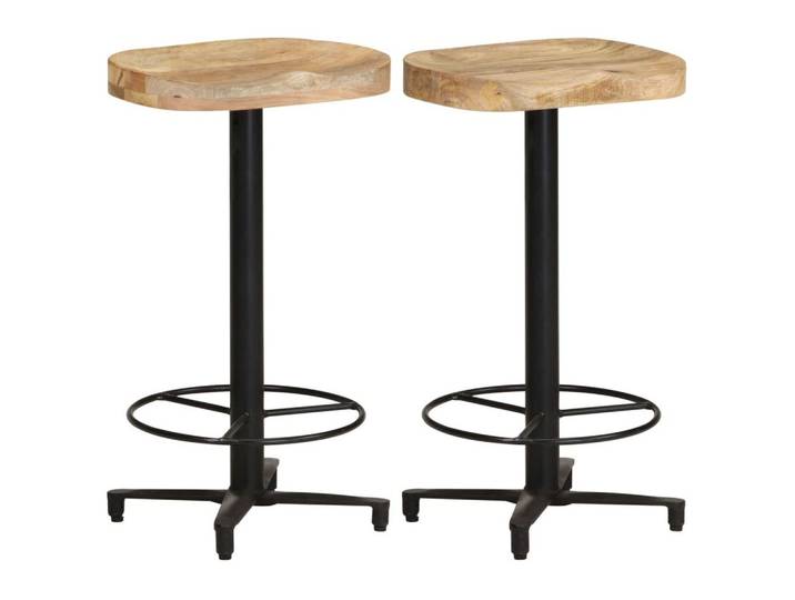 vidaXL Barhocker Barhocker 2 Stk. 66 cm Massivholz (2 St)