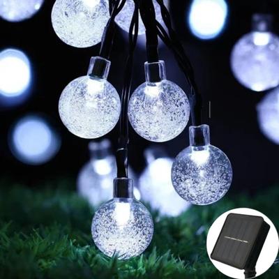 Inspired Finds Solar String Lights 100 LED Waterproof Outdoor Fairy Lights 39.37ft Or 42.65ft white Light 16.40 Ft   20 Leds