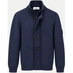 Cardigan aus Wolle-Mix Blau M