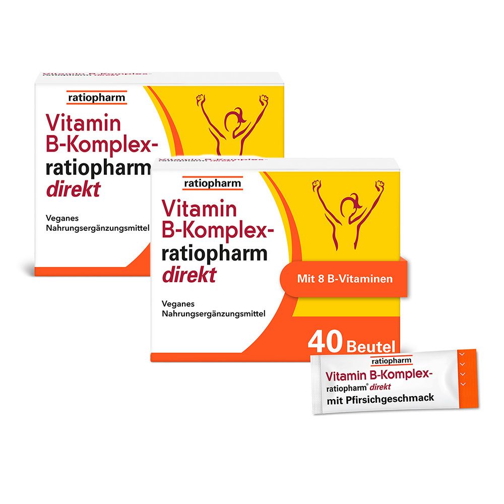 2x Vitamin B-Komplex-ratiopharm direkt 2x40 St Beutel