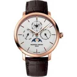 Frederique Constant Manufacture Slimline Perpetual Calendar FC-775V4S4 - matt,silber,braun - 42mm