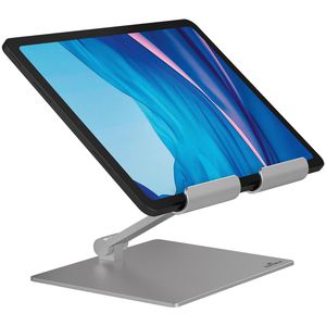 Durable Tablet-Halterung 894023 Rise, silber, für Tisch, universal, mit Standfuß und Gelenkarm