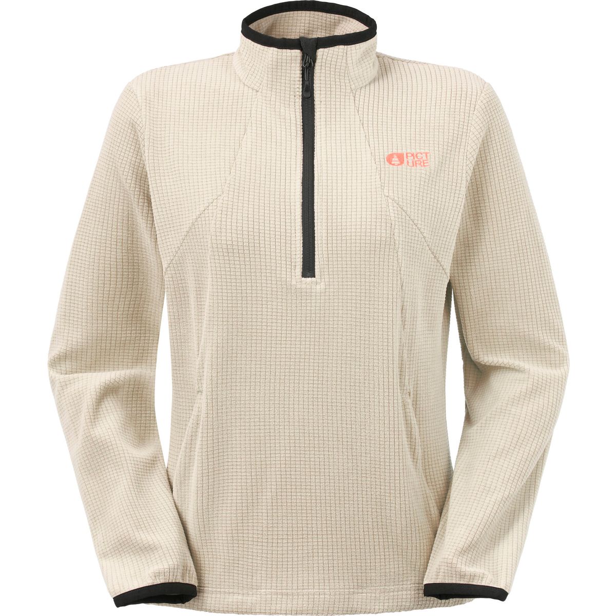 Picture Weavy W 1/4 Grid Fleece cashmere (C) XS SWT0201CPure CashmereXS