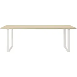 Muuto 70/70 Tisch, 225 x 90 cm, eiche massiv / weiß