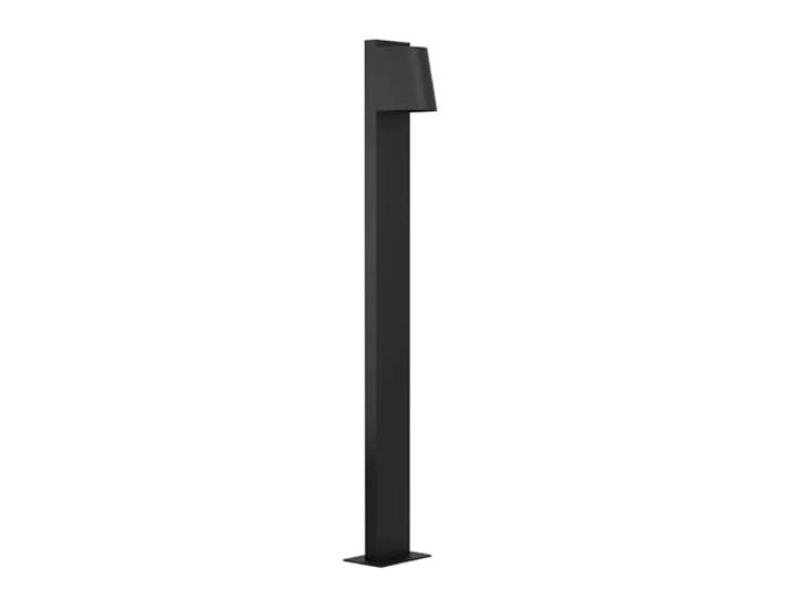 EGLO Lampadaire extérieur LED Stagnone\, lampe de jardin sur pied\, borne lumineuse en métal noir\, potelet éclairage avec ampoule GU10\, blanc chaud\, IP54