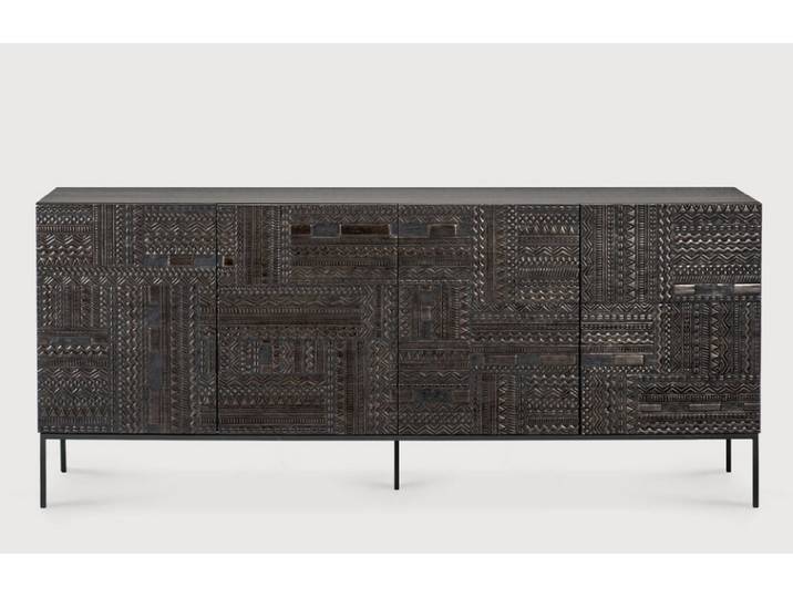 Ethnicraft Tabwa Indoor Anrichte Teakholz Off Black