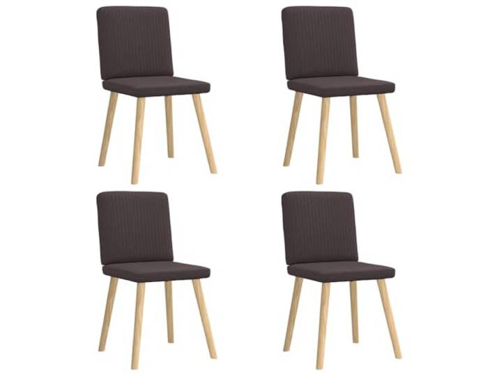 KGHERMDF Esszimmerstühle 4 STK. Dunkelbraun Stoff Atmungsaktiv, Langlebig, Metall-Holz-Gestell, Dicke Polsterung, Vielseitig für Esszimmer und Wohnzimmer