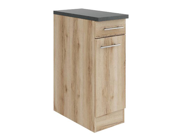 Unterschrank 30cm Braun/Wildeiche Dekor