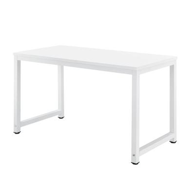Helloshop26 - Höhenverstellbarer Schreibtisch Arbeitsplatz Melaminholztisch 120 cm weiß 03_0001162