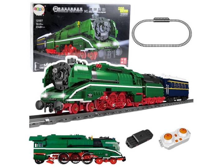 Wisam Bausteine Ferngesteuerte Dampflok RC 2348 el. Spielbausteine