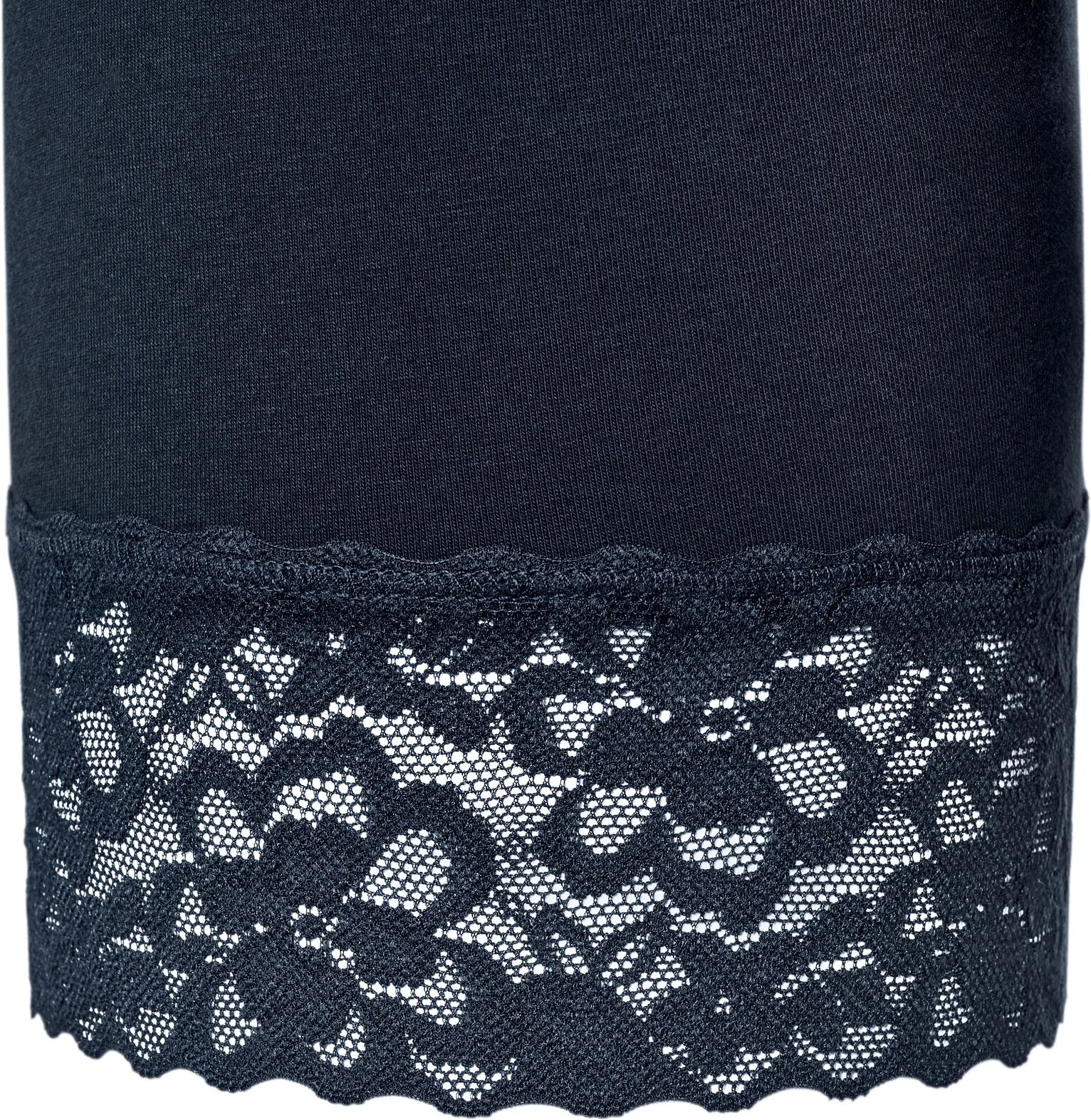 Tchibo - Radlershorts mit Spitzenborte - Damen - Gr. S - dunkelblau
