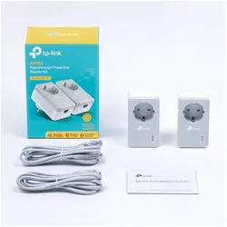 TP-Link TL-PA40XX (600 Mbit/s), Powerline, Weiss, Grau