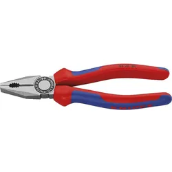 Kombizange KNIPEX Länge: 180mm (poliert, Mehrkomponenten-Griffhüllen)