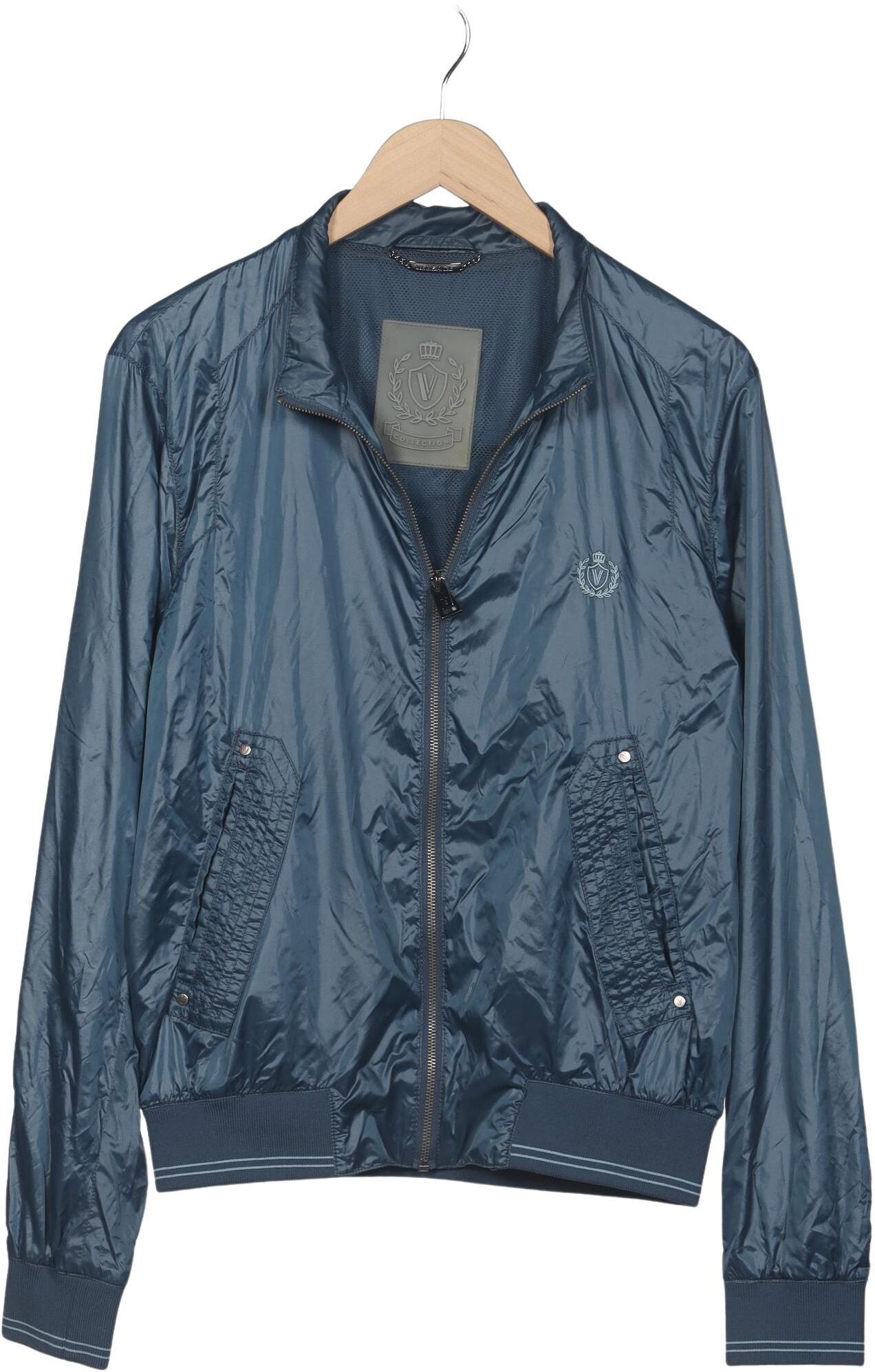 Versace Collection Herren Jacke, Blau, Gr. EU 50, Synthetik - Second Hand