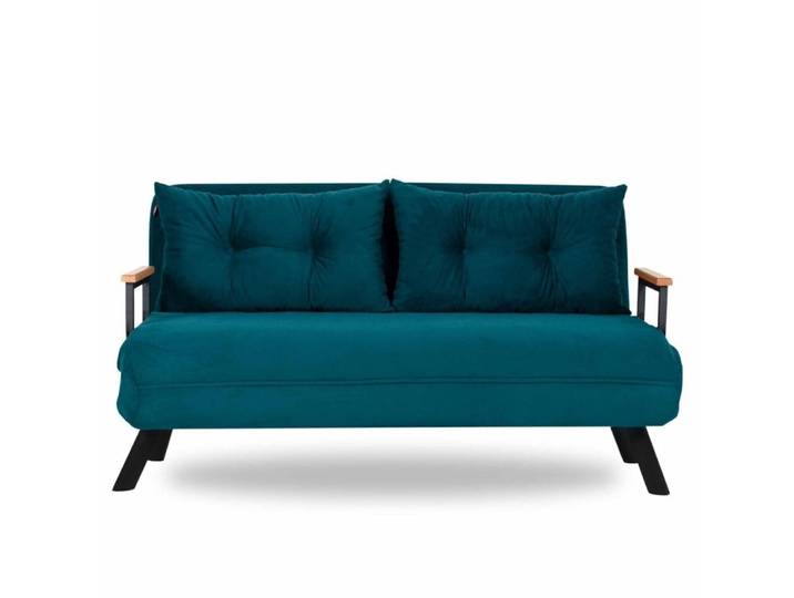Canapé lit 2 places convertible l133 cm - vert