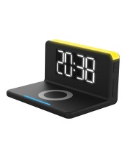 Ultron TerraTec ChargeAir clock! Induktive Ladematte 10 Watt USB 140x75x100mm 147g Schwarz/Gelb (286141)