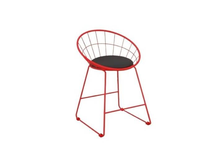 Bvn5kQ3dy Barstühle Kleiner Barstuhl aus Eisen for die Küche, Bar, den Milchteeladen(Red)