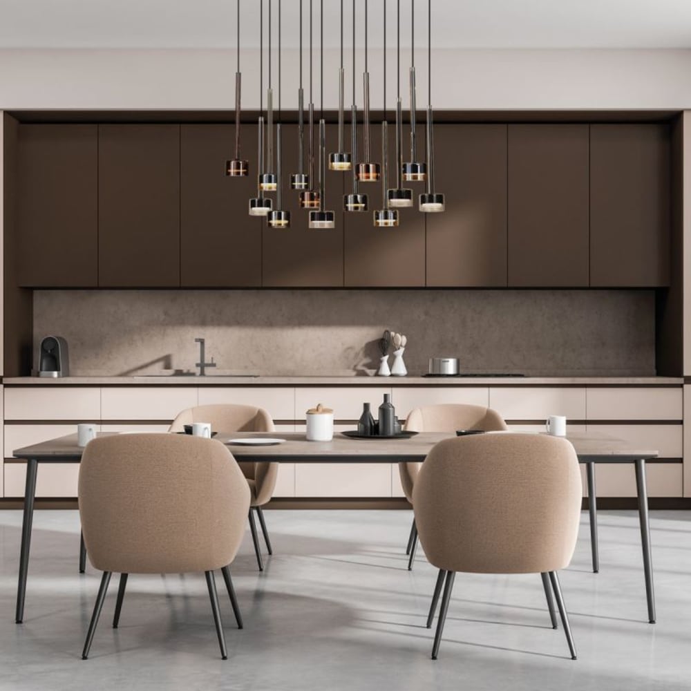 Mantra Suspension en verre multicolore Multicolore 60x200x60cm